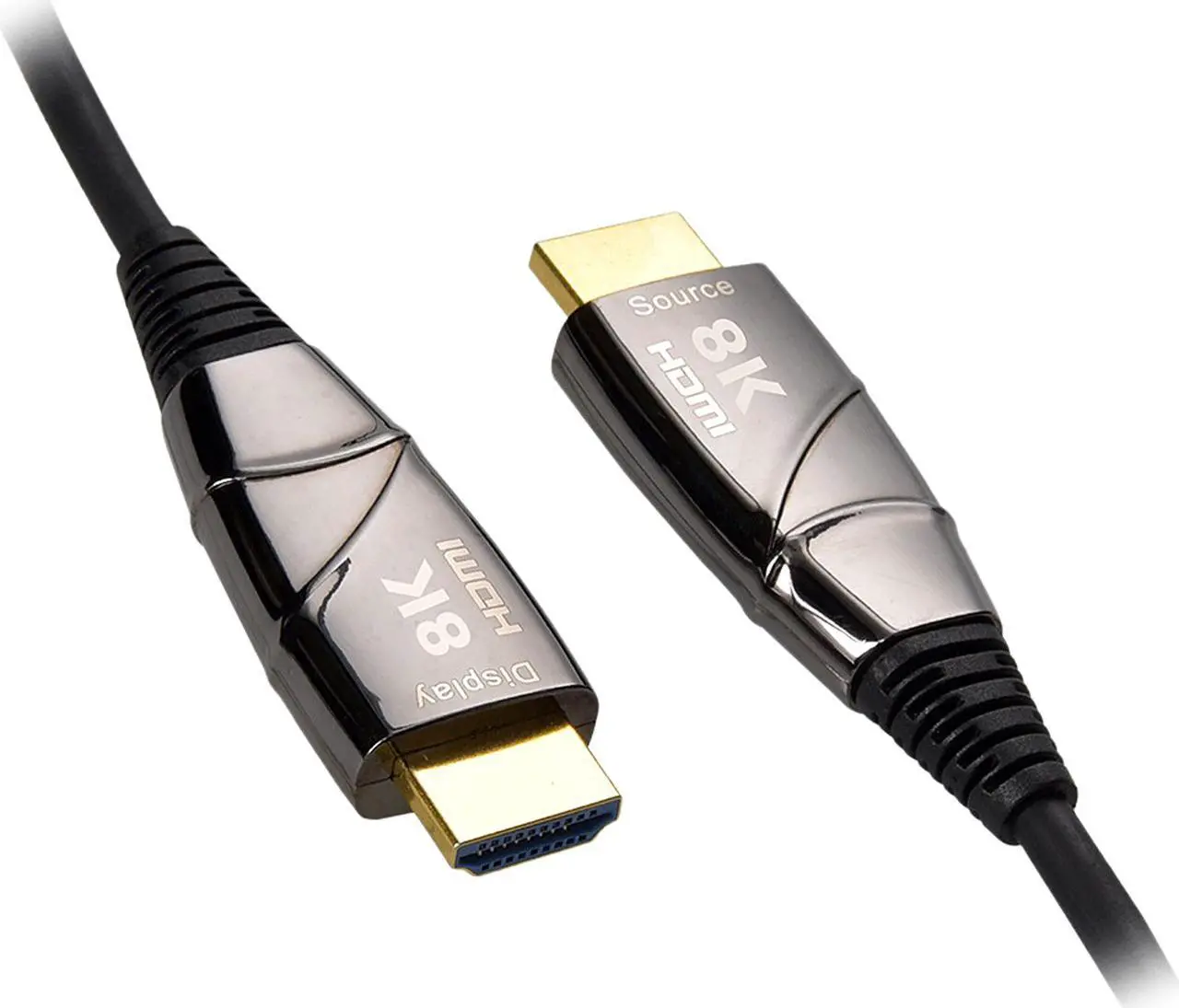 Alt view image 2 of 3 - Nippon Labs 30ft. 8K High Speed AOC Fiber Optic HDMI 2.1 Cable - High Speed 48Gbps 8K(7680 x 4320)@60Hz, HDCP 2.2, YCbCr 4:4:4, CL3 Rated Active optical cable - 60HDMI-AOC-8K-30 (anti-static bags)