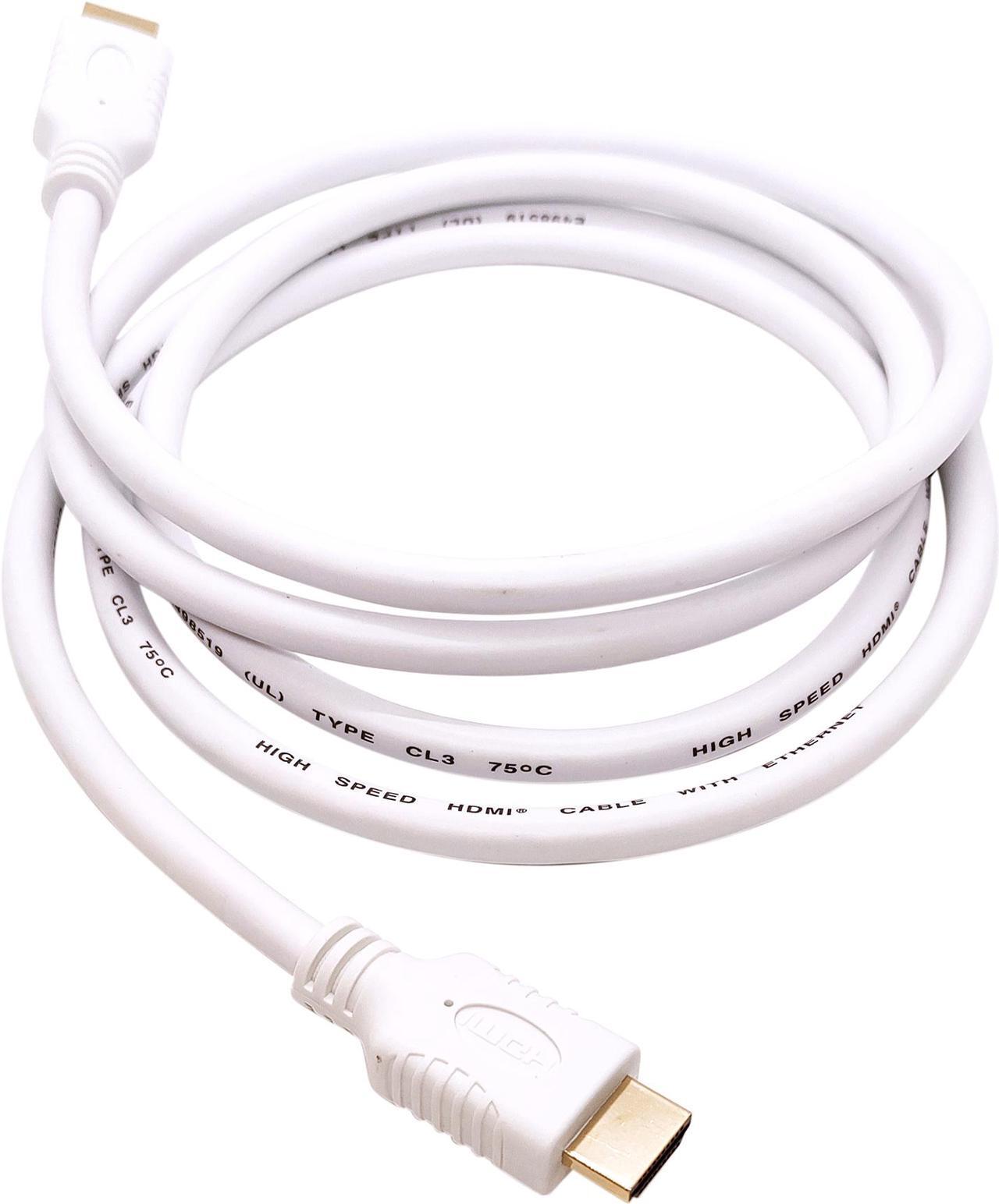 Main image of Nippon Labs 4K HDMI Cable 10 ft. - White HDMI 2.0 Cable, Supports 1080p, 3D, 2160p, 4K 60Hz, HDR, ARC, 18Gbps, CL3 for in-Wall Installation, 28AWG HDMI Cord for Most of HDMI Devices