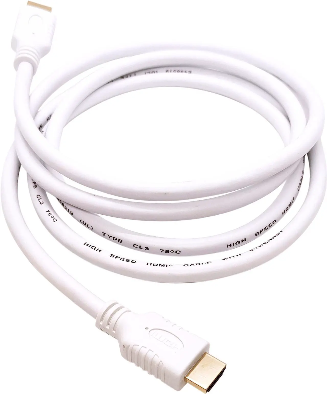 Main image of Nippon Labs 4K HDMI Cable 6 ft. - White HDMI 2.0 Cable, Supports 1080p, 3D, 2160p, 4K 60Hz, HDR, ARC, 18Gbps, CL3 for in-Wall Installation, 28AWG HDMI Cord for Most of HDMI Devices