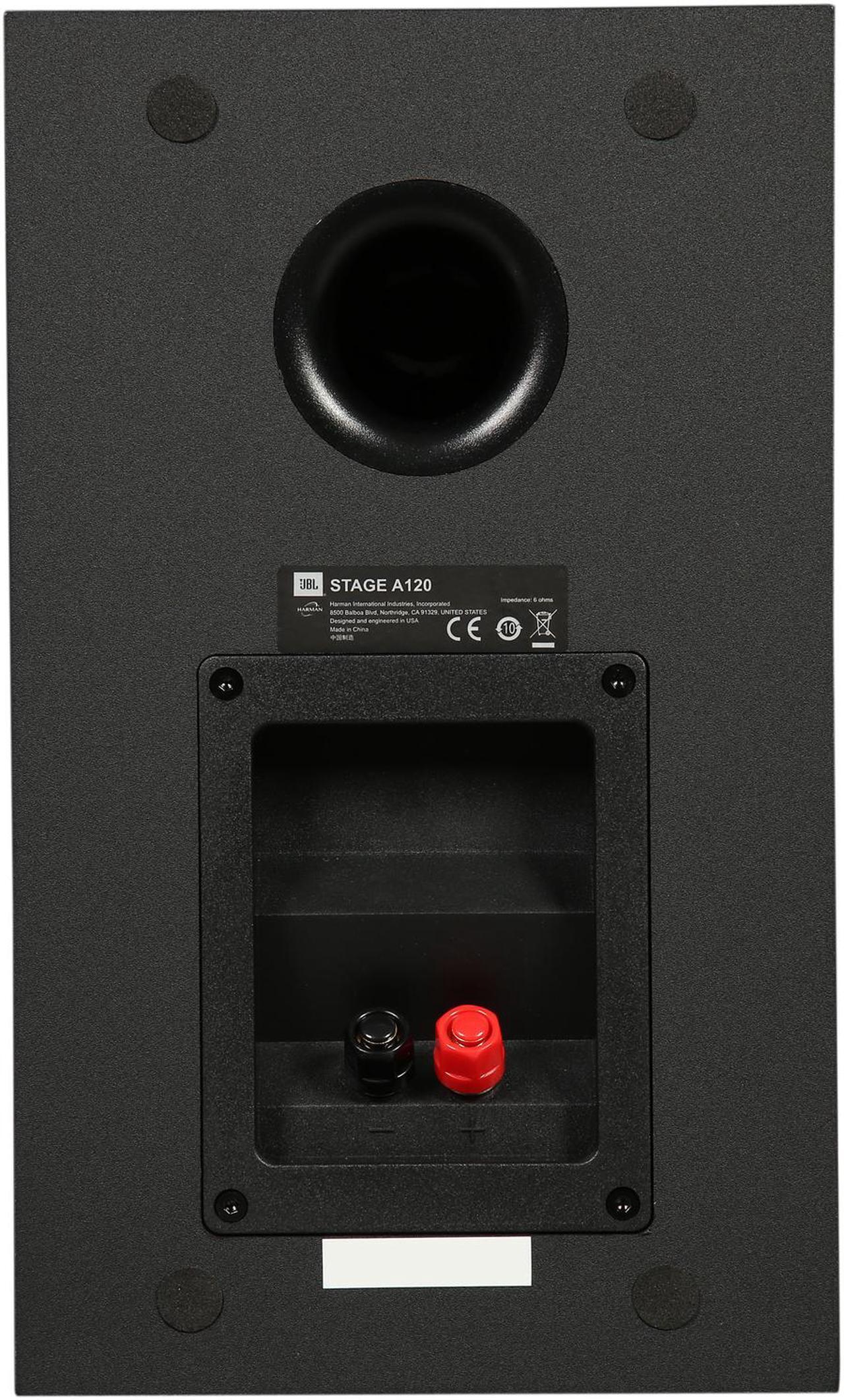 Alt view image 6 of 7 - JBL Stage A120 2-Way Bookshelf Speakers (Black, Pair)