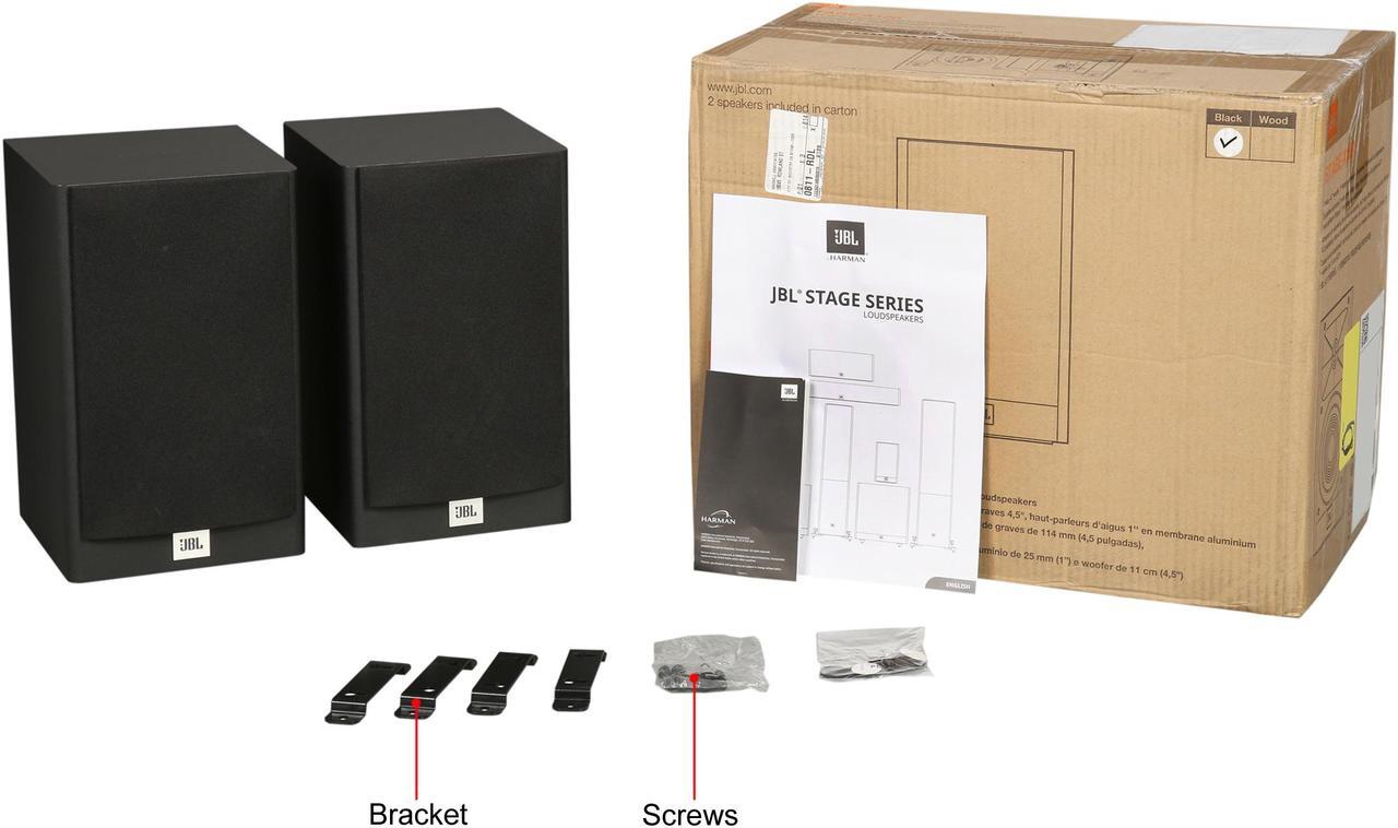 Alt view image 8 of 7 - JBL Stage A120 2-Way Bookshelf Speakers (Black, Pair)