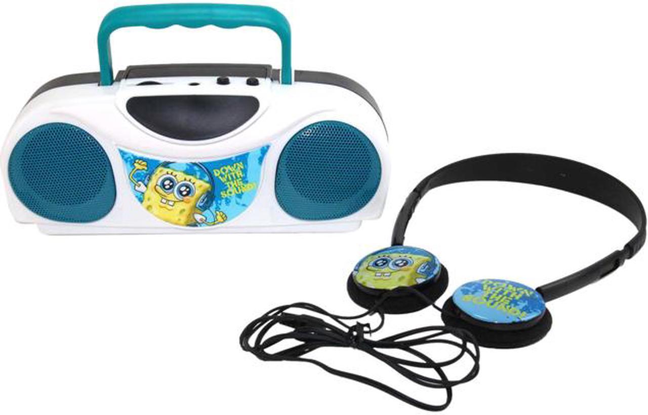 Main image of Sakar Nickelodeon Spongebob Twin Speaker Radio with Headphone 45062