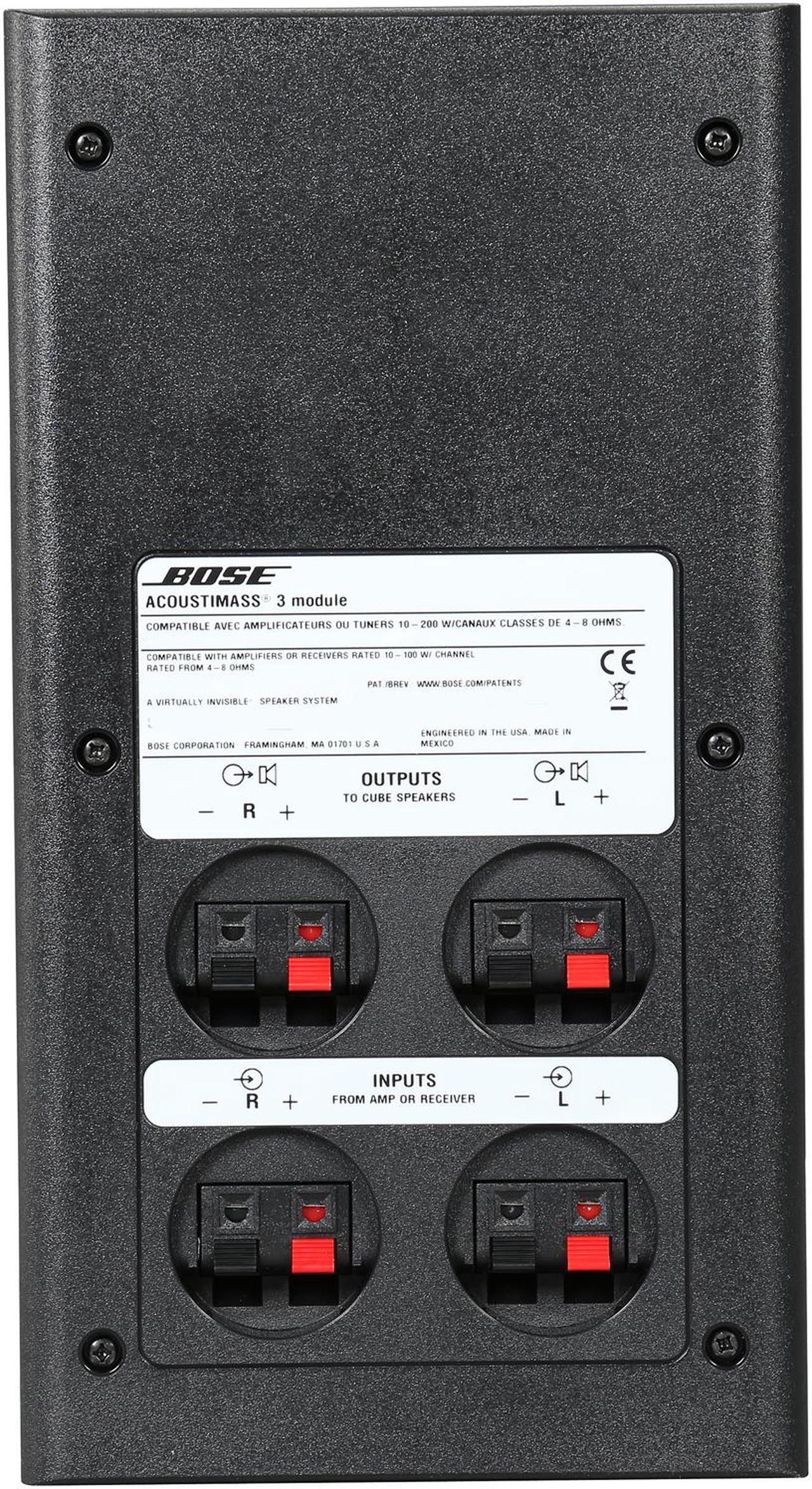 Alt view image 9 of 10 - Bose ACOUSTIMASS 3 V BLACK Acoustimass 3 speaker system