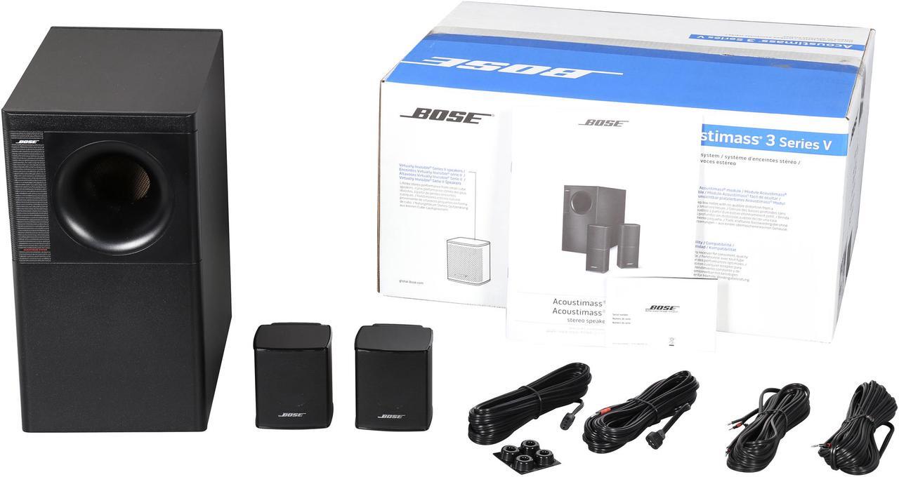 Alt view image 10 of 10 - Bose ACOUSTIMASS 3 V BLACK Acoustimass 3 speaker system