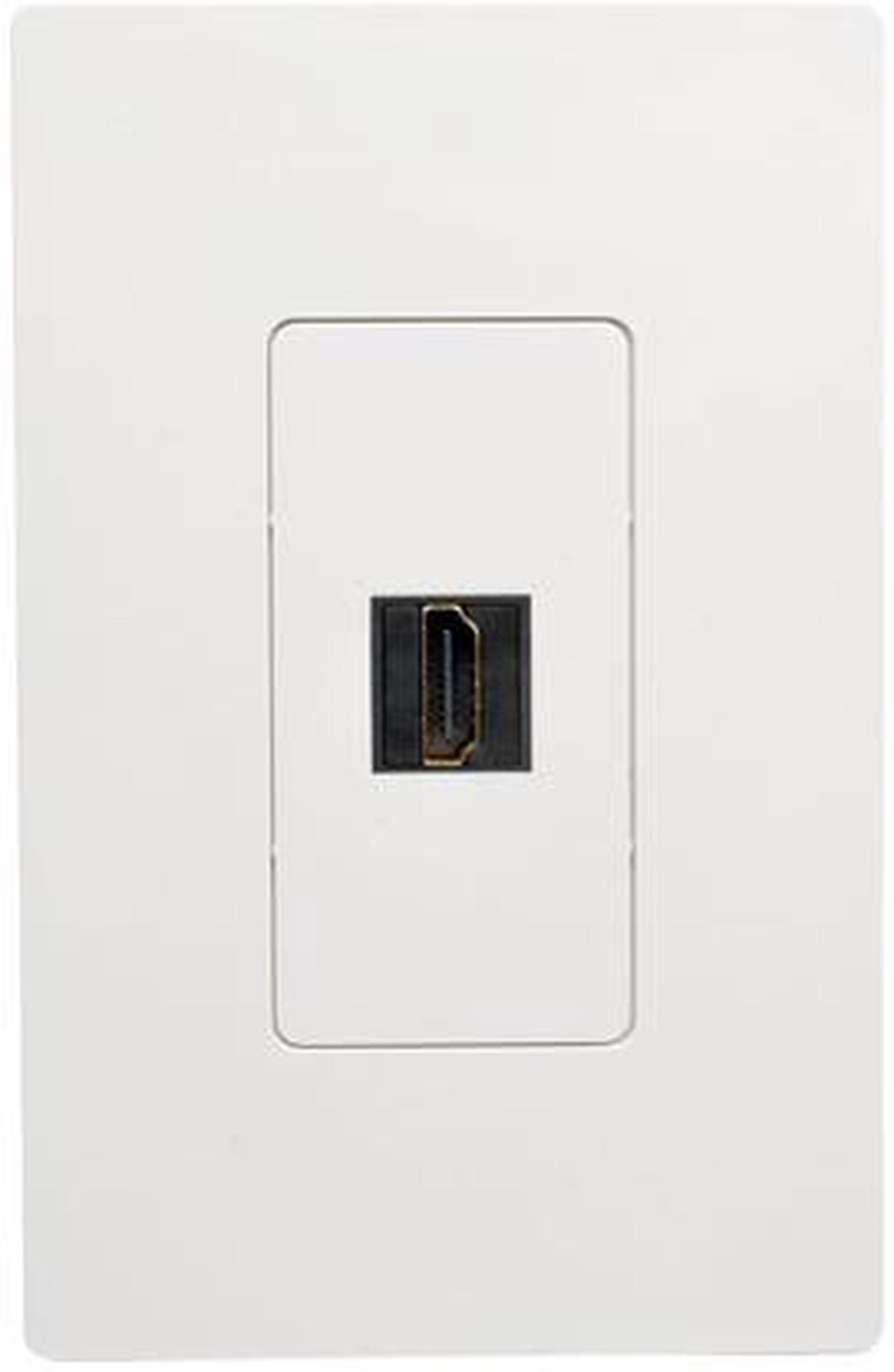 Alt view image 5 of 5 - Tripp Lite High-Speed HDMI with Ethernet All-in-One Keystone/Panel Mount Extension Cable (M/F), Angled Connector, 1 ft. (P162-001-KPA-BK)
