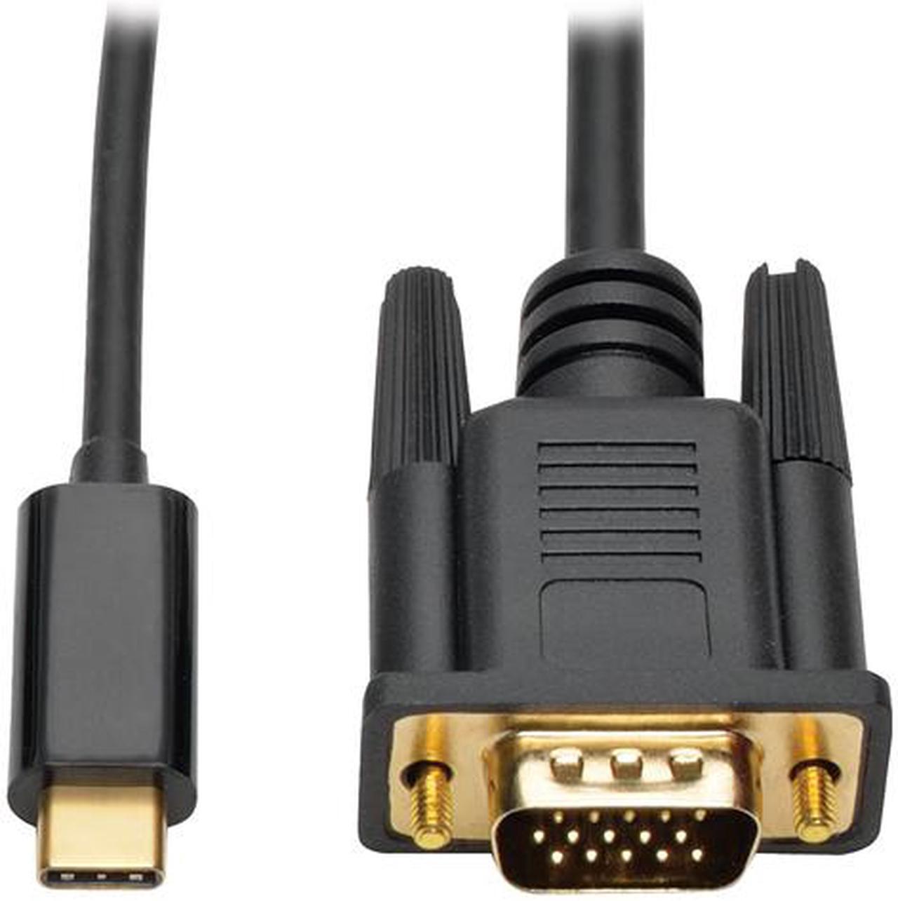 Main image of Tripp Lite USB C to VGA Adapter Converter Cable 1080p Type C to VGA 6ft (U444-006-V)