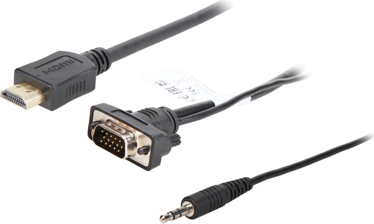 Main image of Tripp Lite HDMI to VGA Adapter Converter Cable Active + 3.5mm M/M 1080p 3 ft. (P566-003-VGA-A)