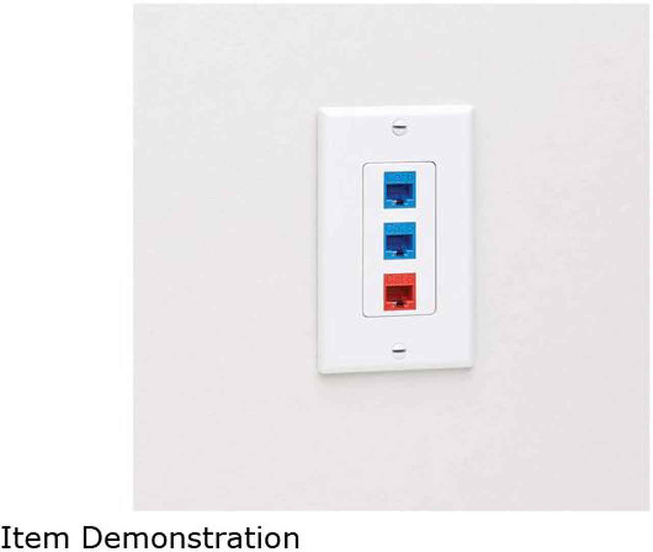 Tripp Lite N042D-100-WH Single-Gang Faceplate, Decora Style - Vertical, White