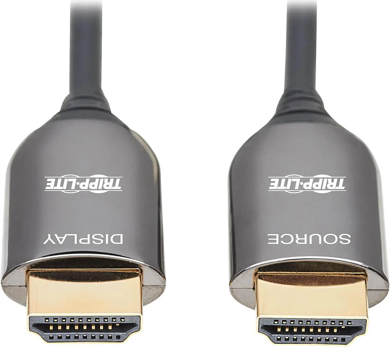 Main image of Tripp Lite P568F-10M-8K6 32.81 ft. (10m) Black 8K HDMI Plenum-Rated Fiber Active Optical Cable (AOC) - 8K UHD @ 60 Hz, HDR Male to Male