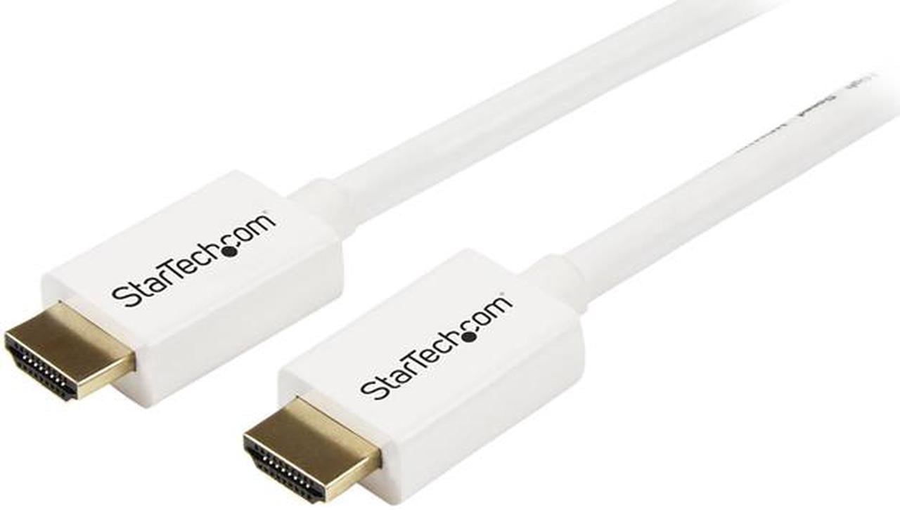 StarTech.com HD3MM7MW 7m 23 ft White CL3 In-wall High Speed HDMI Cable - Ultra HD 4k x 2k HDMI Cable - HDMI to HDMI M/M - Audio/Video, Gold-Plated