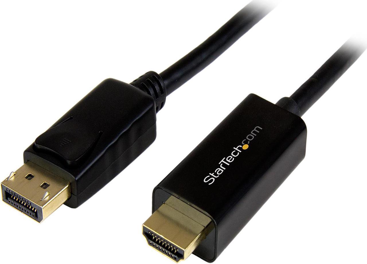 StarTech.com DP2HDMM5MB 16 ft. Black 1 x DisplayPort male to 1 x HDMI 19pin male DisplayPort to HDMI Converter Cable - 4K Male to Male