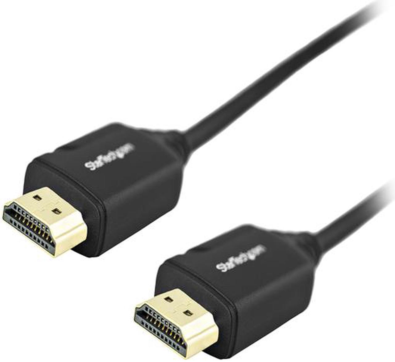 StarTech.com HDMM50CMP 4K HDMI Cable - 1.6 ft / 0.5m - Premium High Speed HDMI Cable w/ Ethernet - 4K 60Hz - HDMI 2.0 Cable - Short HDMI Cable