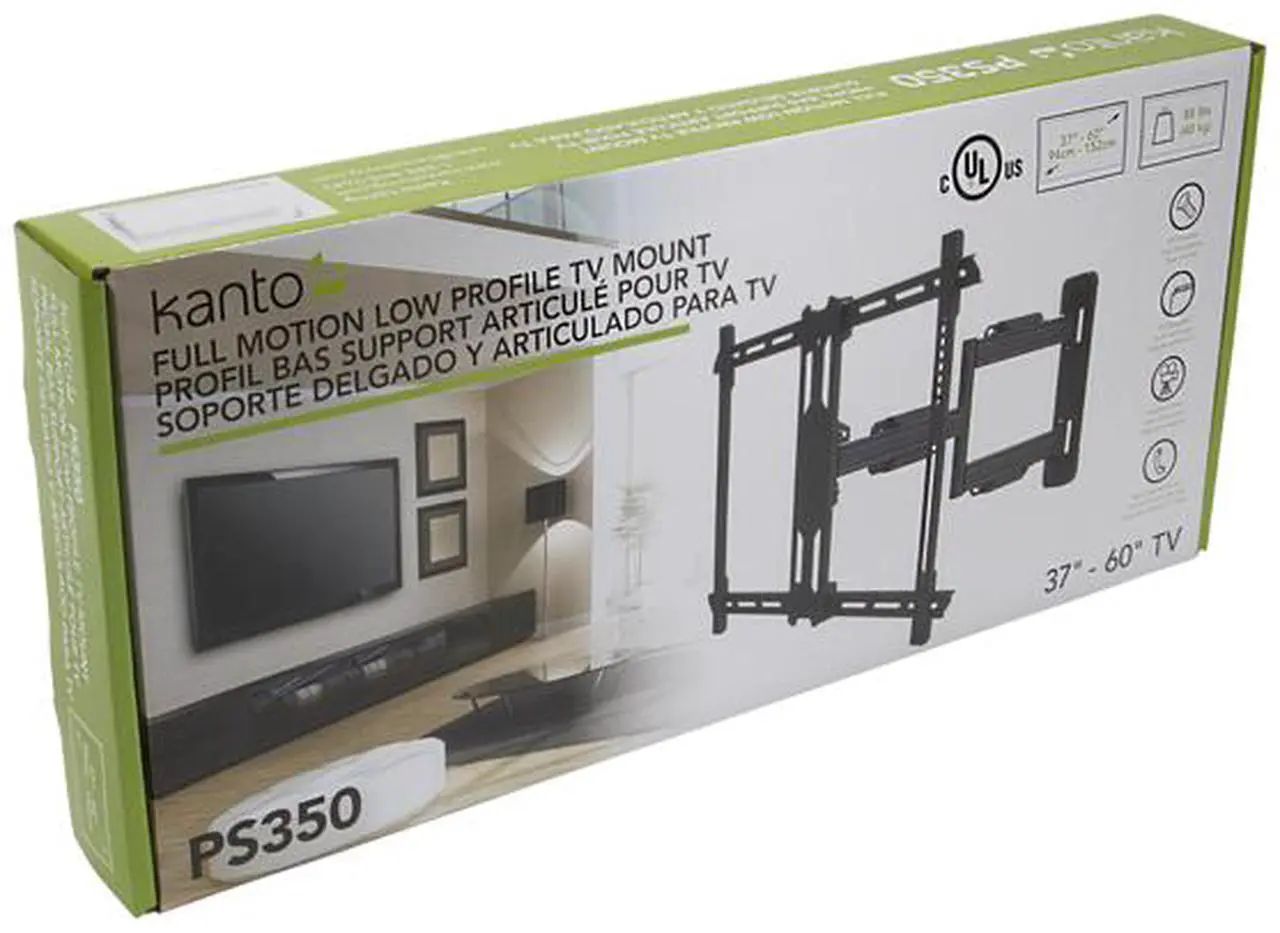 Alt view image 13 of 13 - Kanto PS350 Full Motion Mount for 37-inch to 60-inch TVs