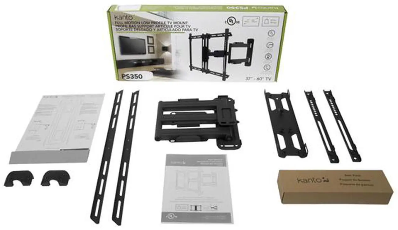 Alt view image 12 of 13 - Kanto PS350 Full Motion Mount for 37-inch to 60-inch TVs