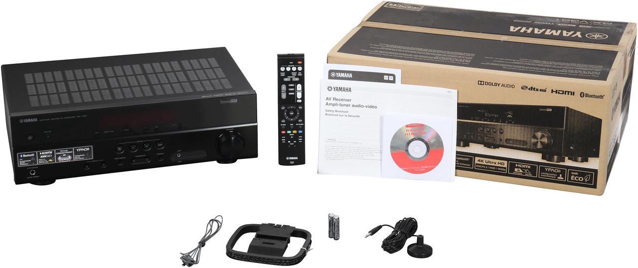 Alt view image 7 of 6 - Yamaha RX-V381 5.1-Channel A/V Receiver, Black