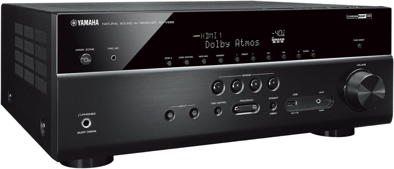Alt view image 2 of 4 - Yamaha RX-V685 7.2-Channel 4K Ultra HD AV Receiver with MusicCast - Black