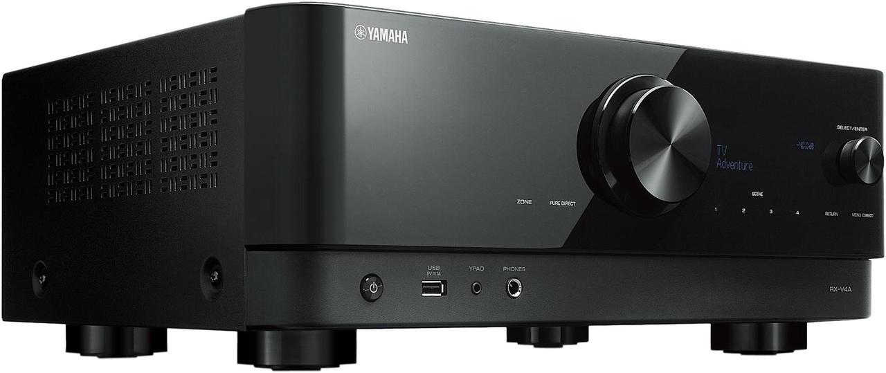 Alt view image 3 of 4 - YAMAHA RX-V4A 5.2-channel AV Receiver with 8K HDMI and MusicCast - Black