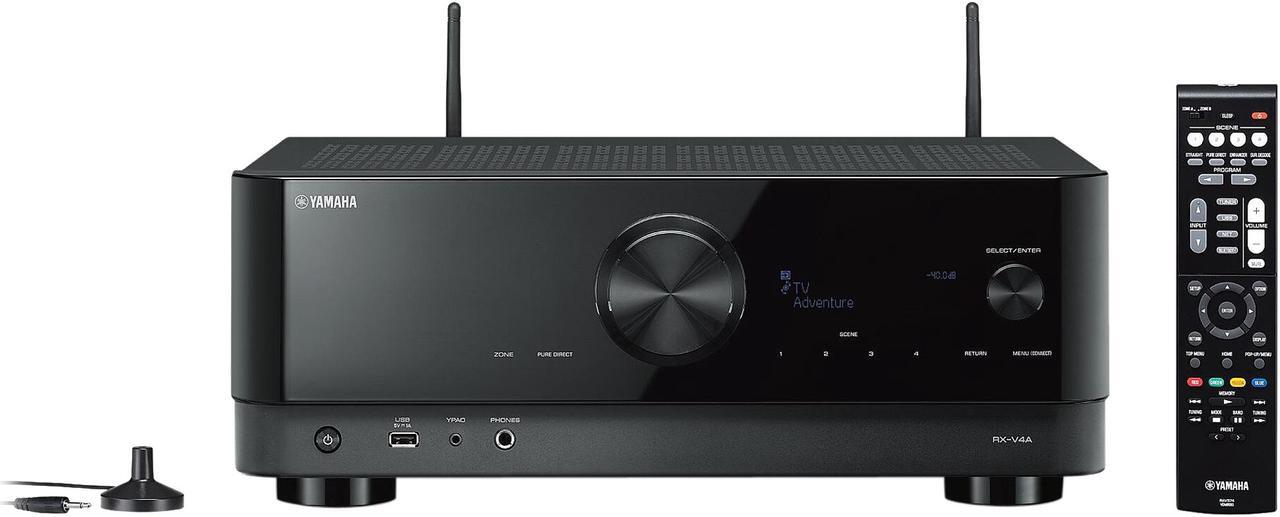 Alt view image 2 of 4 - YAMAHA RX-V4A 5.2-channel AV Receiver with 8K HDMI and MusicCast - Black