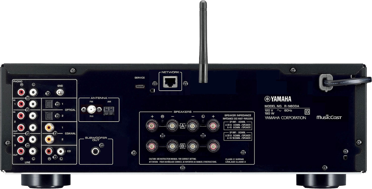 Open Box: YAMAHA R-N600A Stereo Network receiver with Wi-Fi, Bluetooth, and Apple AirPlay 2 -Black - Newegg.com - Open Box condition - Image 7