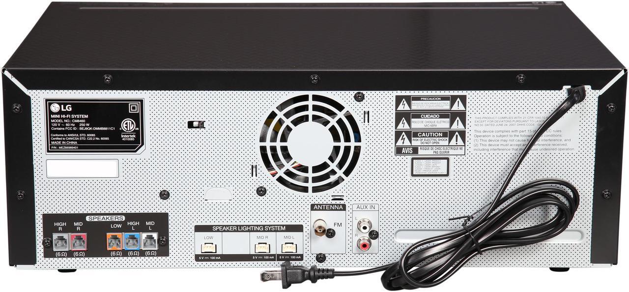 Alt view image 5 of 20 - LG CM8460 2750W Hi-Fi Entertainment System with Bluetooth Connectivity
