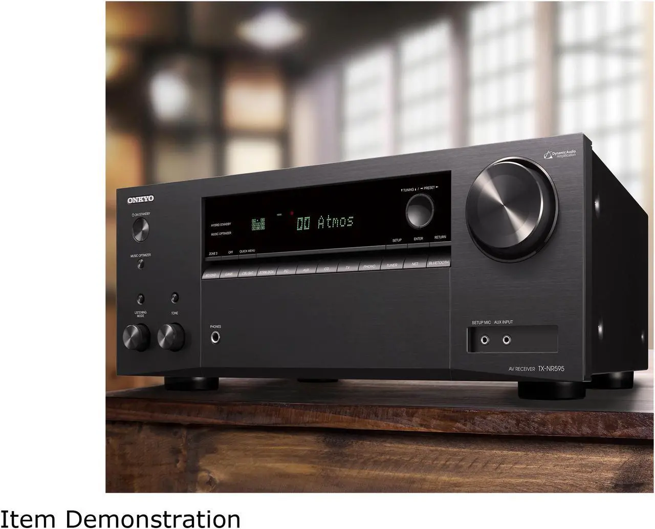 Alt view image 7 of 8 - Onkyo TX-NR595 7.2-Channel Network A/V Receiver