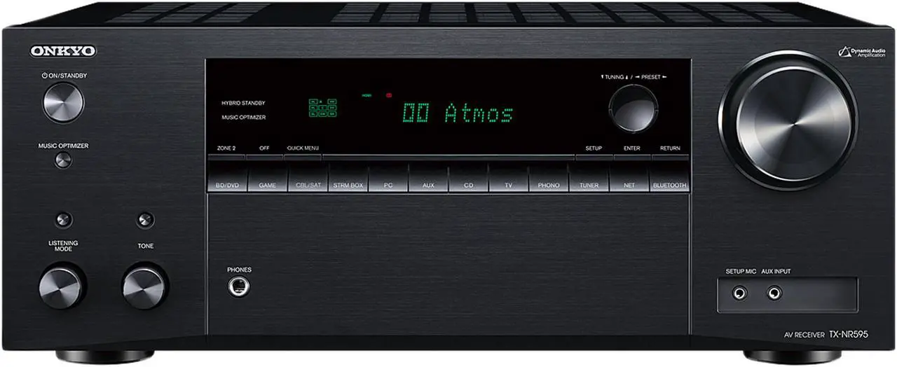 Alt view image 3 of 8 - Onkyo TX-NR595 7.2-Channel Network A/V Receiver