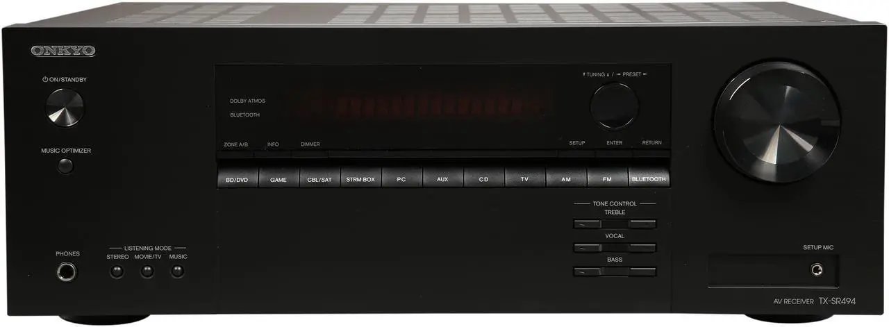 Alt view image 3 of 6 - Onkyo TX-SR494 7.2-Channel A/V Receiver