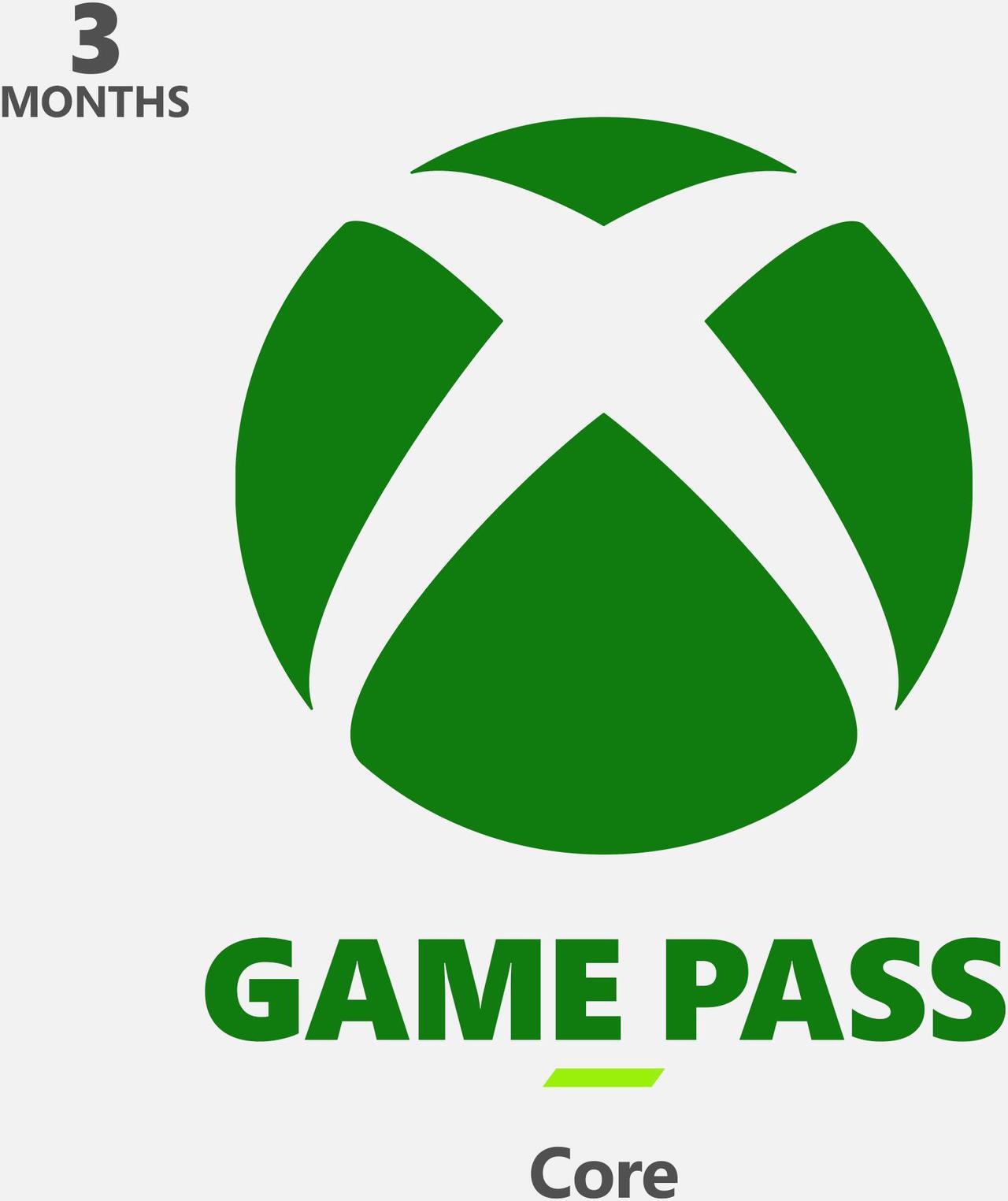 Main image of Xbox 3 Month Game Pass Core - US Registered Account Only (Email Delivery)