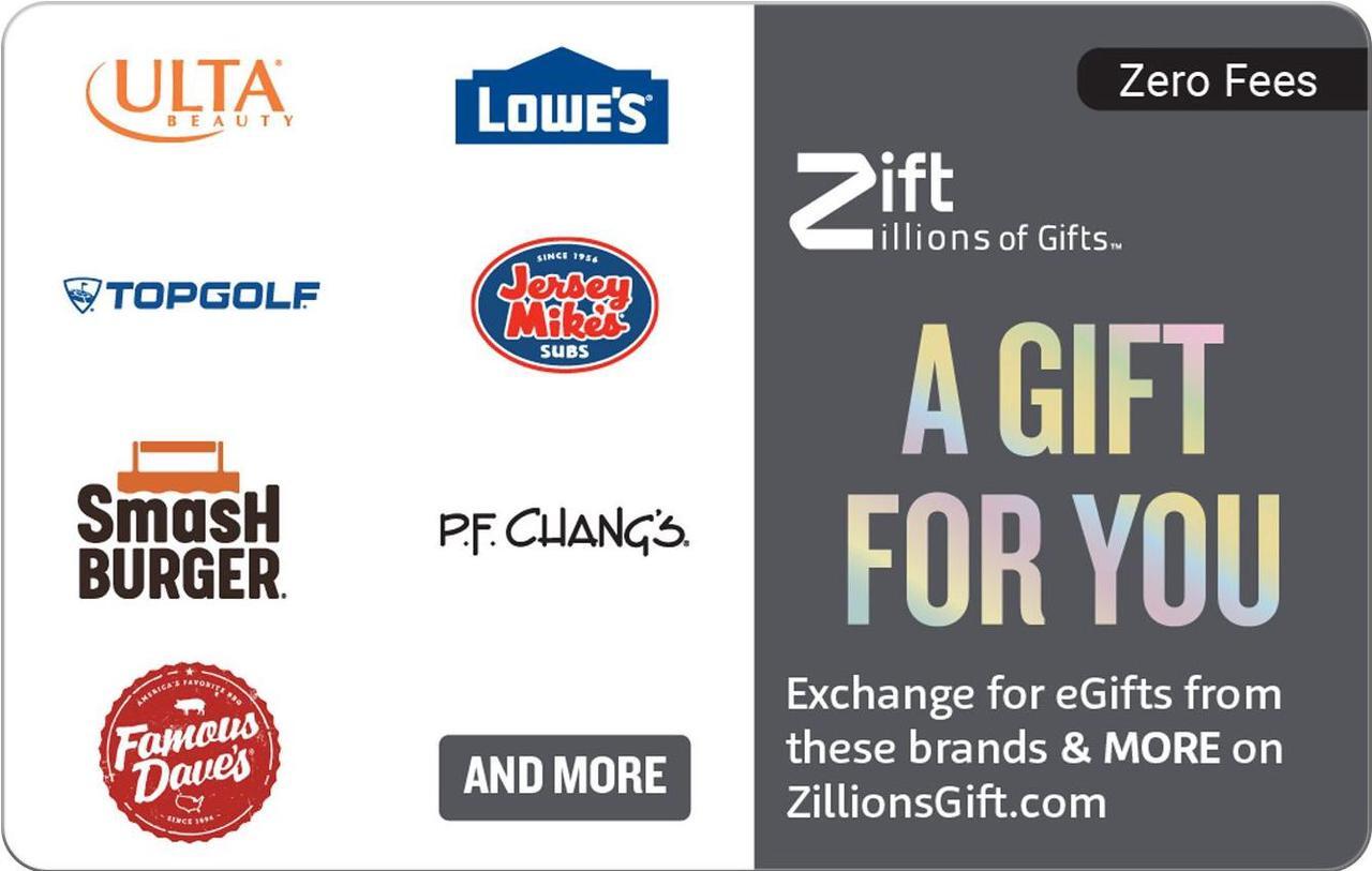 Main image of Zift Zillions of Gifts Virtual – A Gift For You $50 Gift Card (Email Delivery)