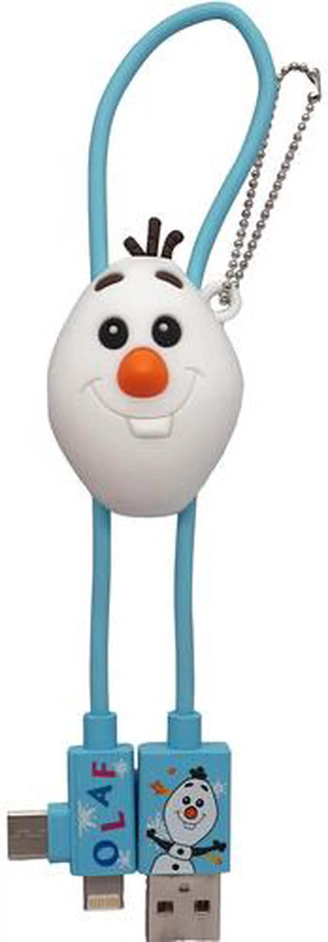 Alt view image 2 of 2 - Frozen Olaf 3D Foam Usb Cable Bag Clip