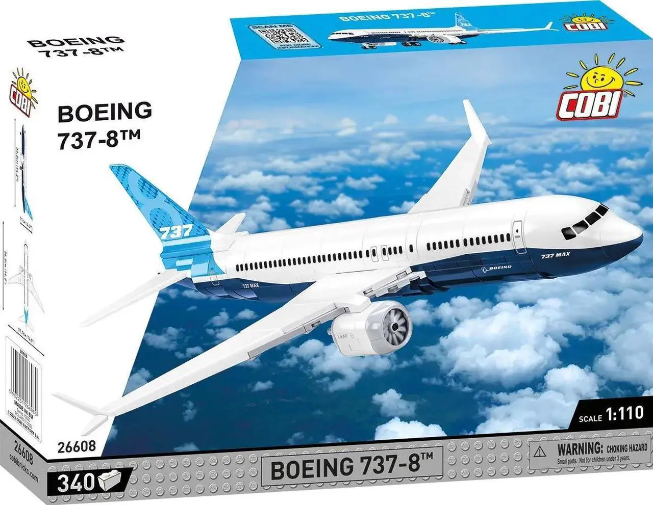 Alt view image 2 of 2 - COBI Boeing 737-8 Plane