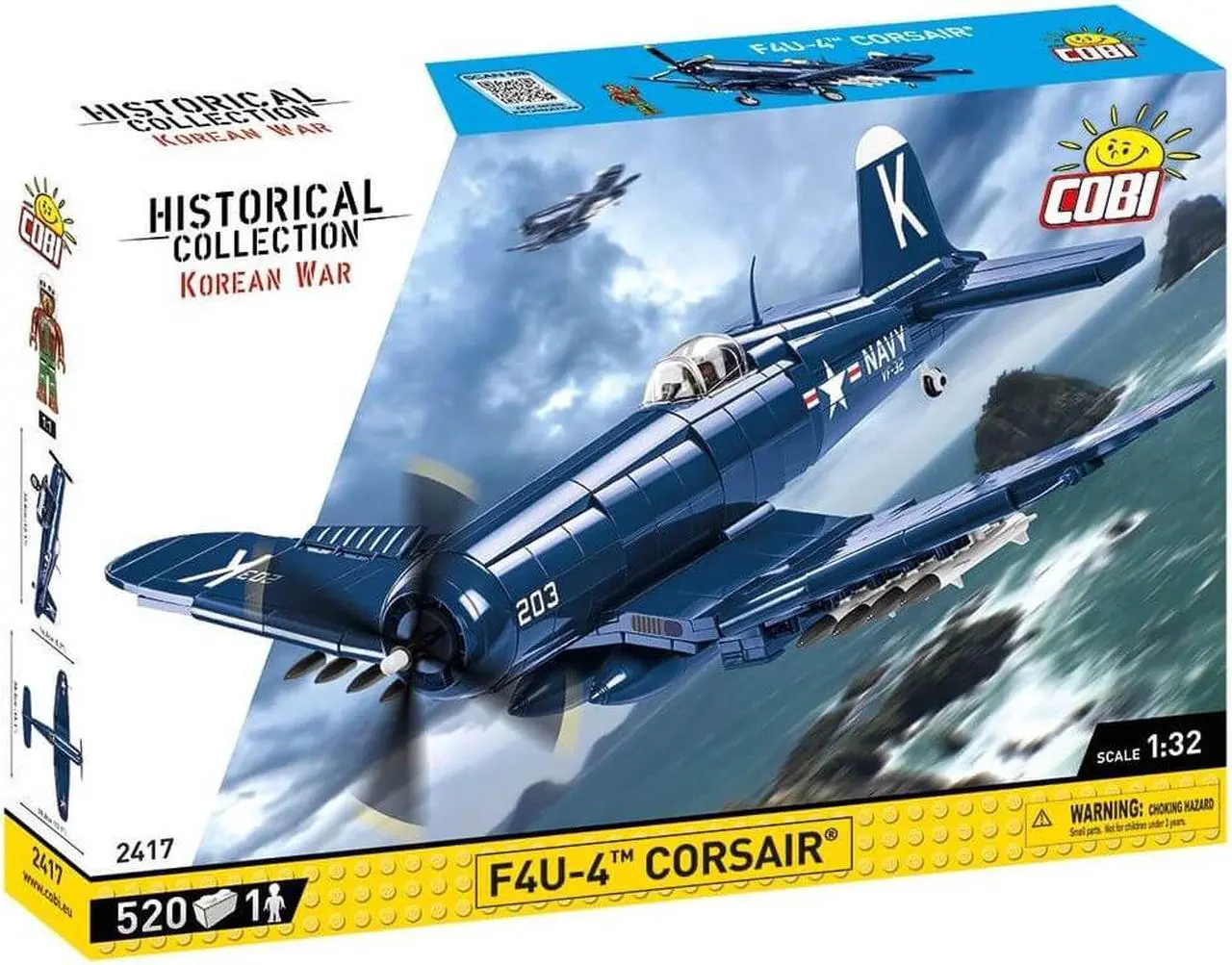 Alt view image 2 of 2 - COBI Historical Collection Korean War F4U-4 Corsair Aircraft
