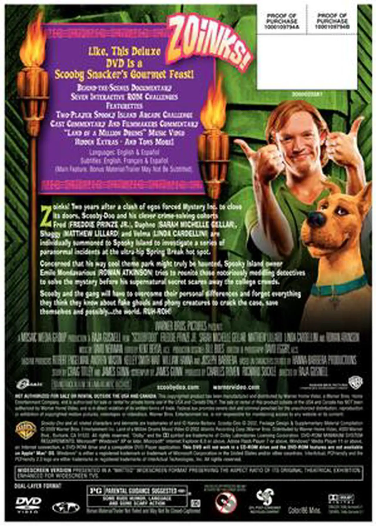 Alt view image 2 of 2 - STUDIO DISTRIBUTION SERVI SCOOBY-DOO-MOVIE (2002/DVD/RE-PKG) D109794D