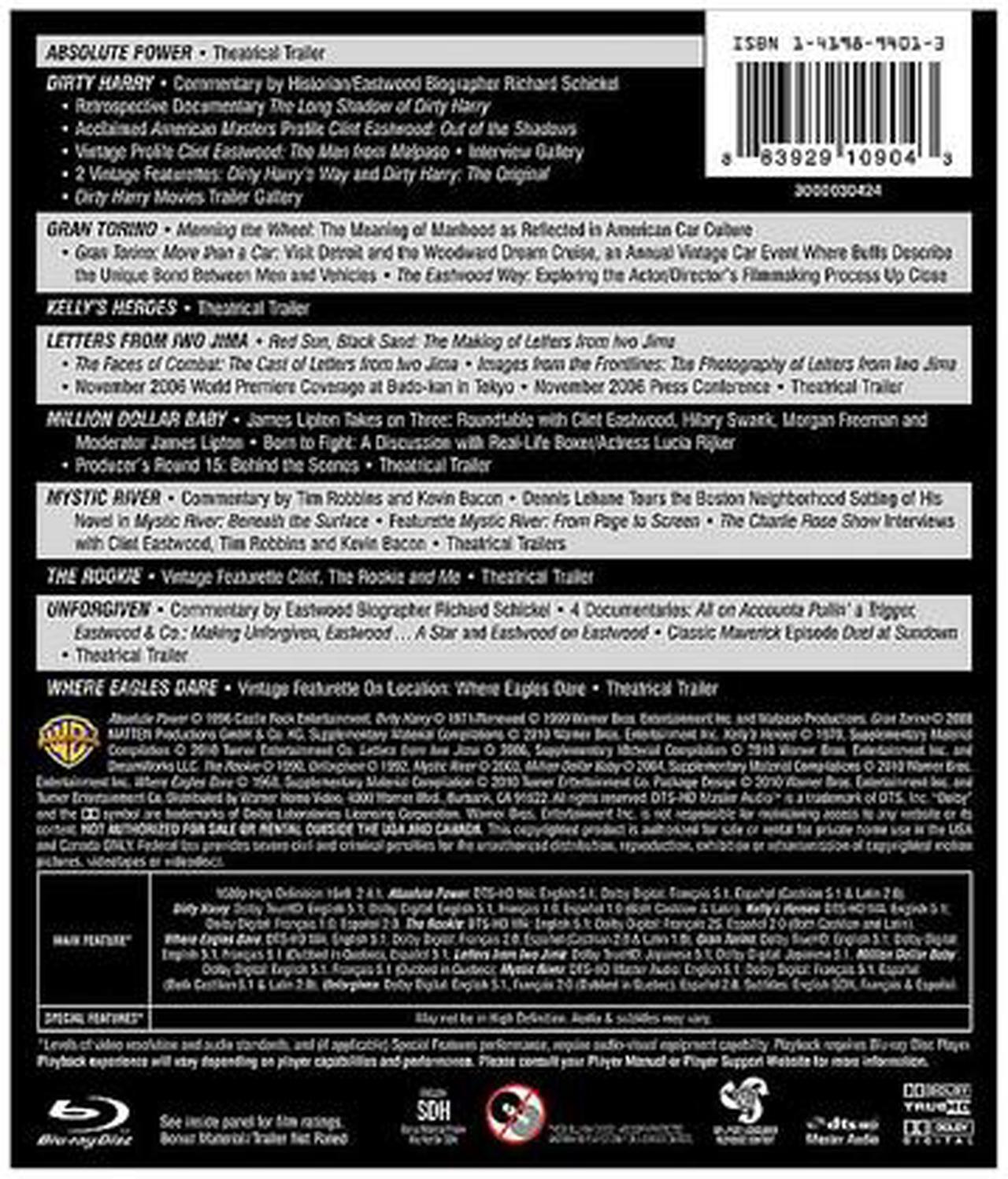 Alt view image 2 of 2 - Clint Eastwood Collection (Blu-Ray / Collector's Edition / WS / 10 Discs) Clint Eastwood