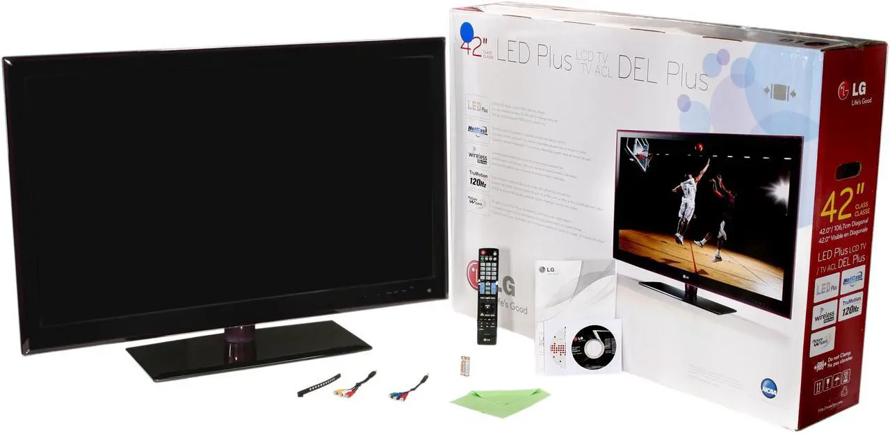 Alt view image 8 of 8 - LG LE5400 series 42" 1080p 120Hz LED-LCD TV 42LE5500