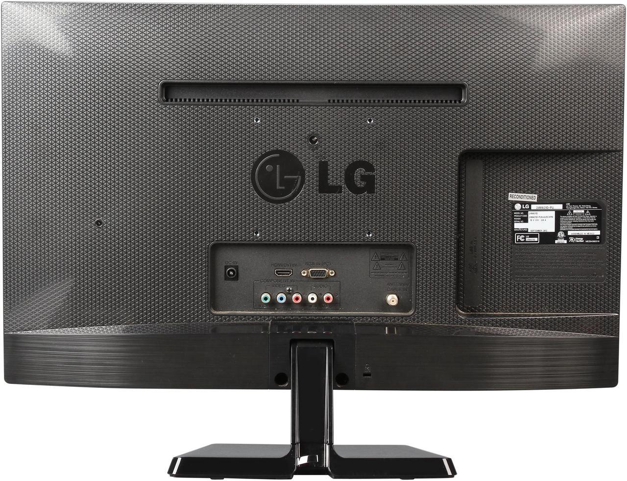 Alt view image 5 of 8 - LG 23.6" 720p 3D Monitor LED TV 24MA31D-PU (LG recertified Grade A)