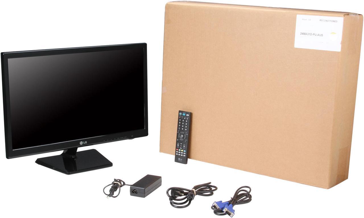 Alt view image 8 of 8 - LG 23.6" 720p 3D Monitor LED TV 24MA31D-PU (LG recertified Grade A)