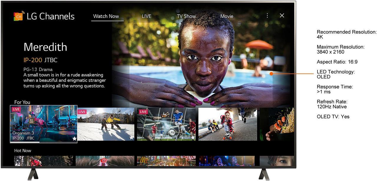 Alt view image 12 of 16 - LG OLED77C1PUB 4K Smart OLED TV w/ AI THinQ (2021)