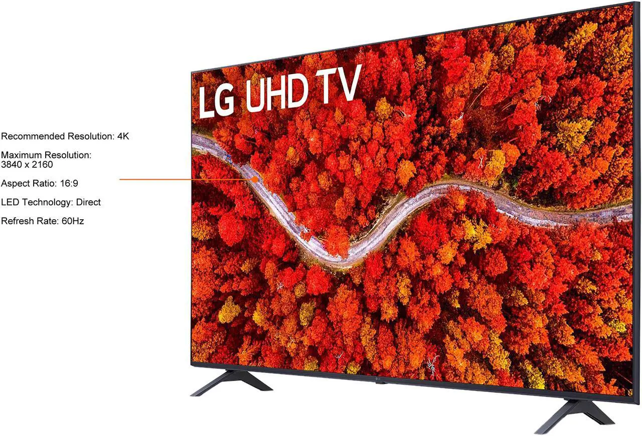 Alt view image 3 of 10 - LG 43UP8000PUA 4K Smart LED TV w/ AI ThinQ (2021)