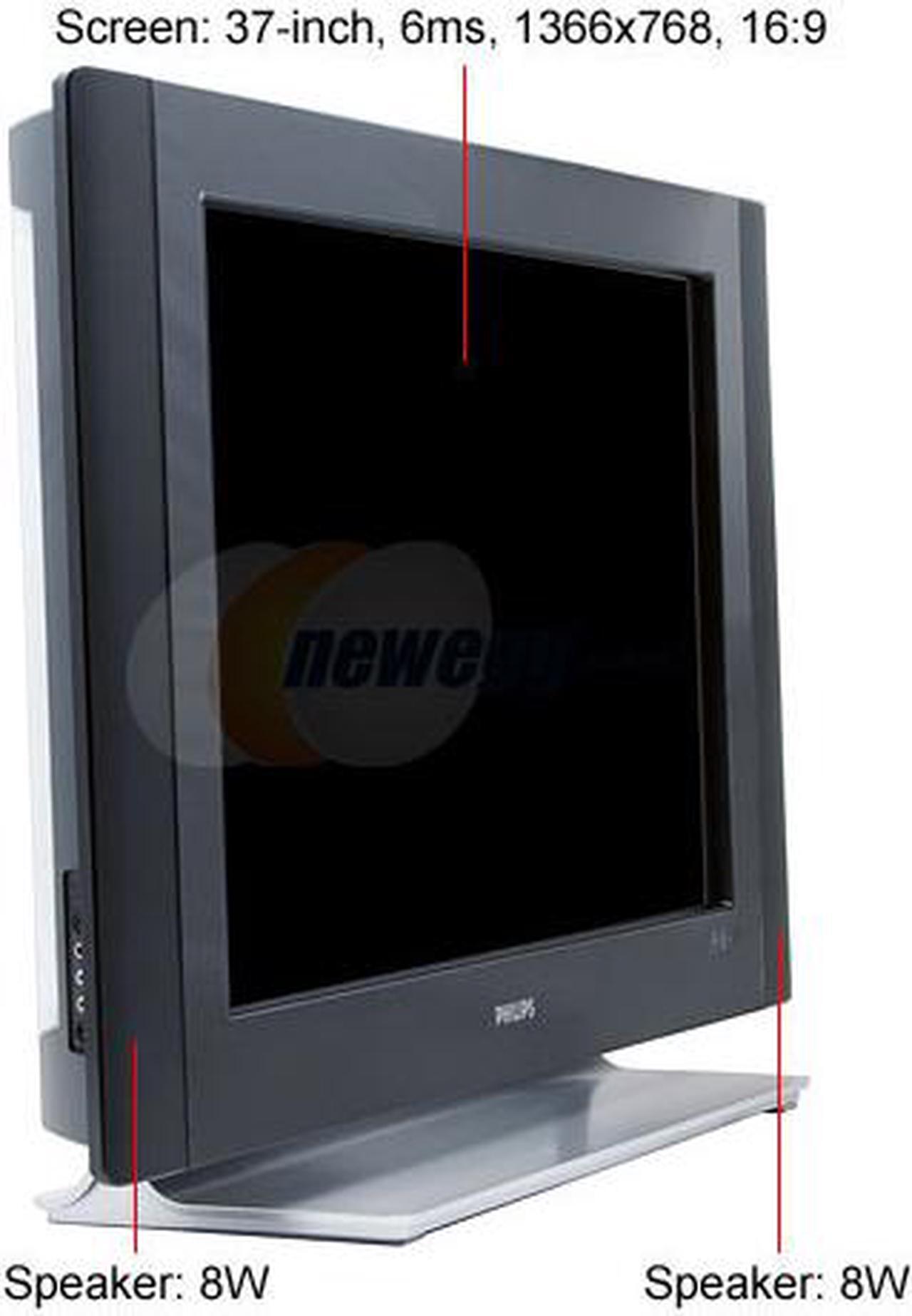 Alt view image 4 of 12 - 37" LCD HDTV W/ Pixel Plus 2 HD & Ambilight 2