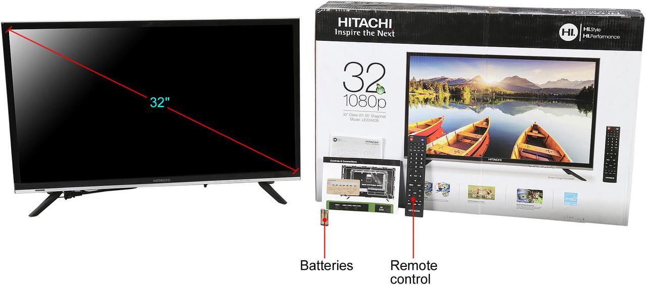 Alt view image 8 of 8 - Hitachi 32" 1080p 120 Backlight Frequency LED TV LE32A509