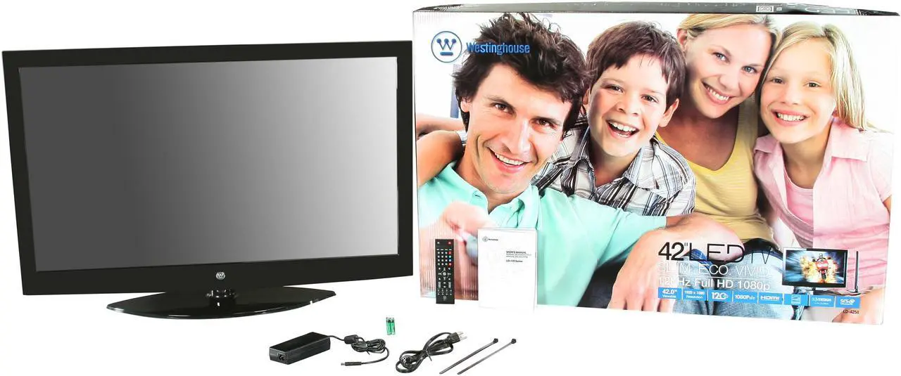 Alt view image 9 of 9 - Westinghouse 42" 1080p 120Hz LED-LCD HDTV LD-4258