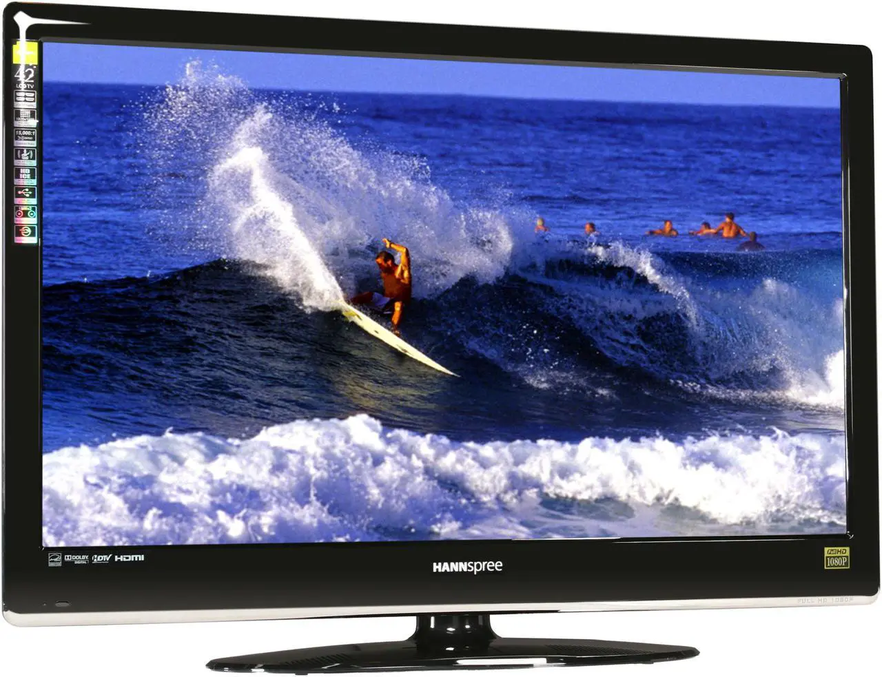 Alt view image 3 of 8 - HANNspree 42" 1080p 120Hz LCD HDTV