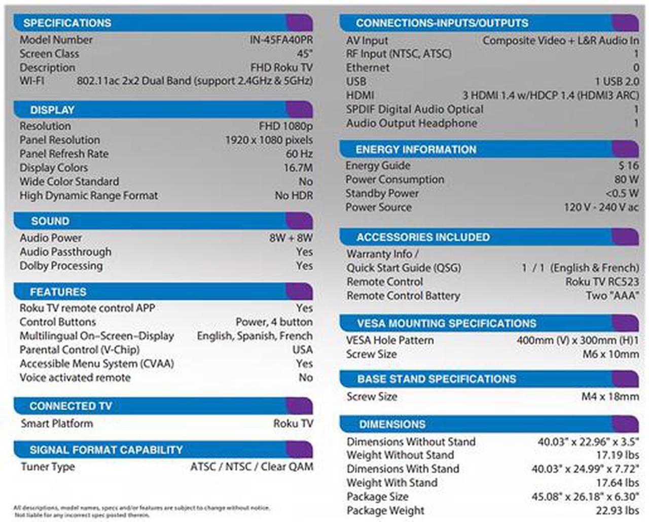 Alt view image 10 of 17 - InFocus Classic Series 45" 1080p Roku Smart LED TV (IN-45FA40PR)