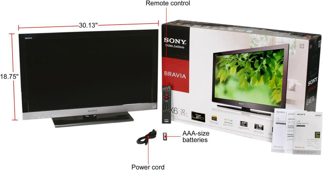 Alt view image 8 of 8 - Sony BRAVIA 32" 1080p LED-LCD HDTV KDL-32EX600