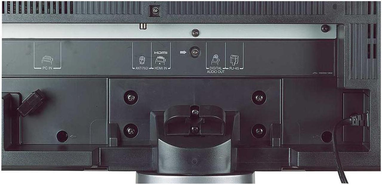 Alt view image 6 of 8 - TOSHIBA REGZA 37HLV66 37" Black/Silver LCD HDTV w/ DVD Player & ATSC Tuner