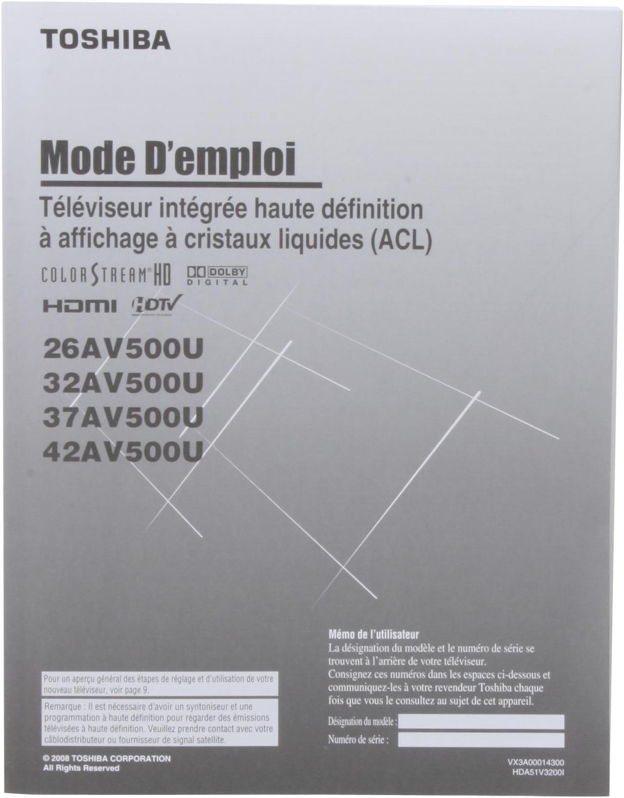 Alt view image 12 of 13 - TOSHIBA 32" 720p LCD HDTV w/ Cinespeed - 32AV500U