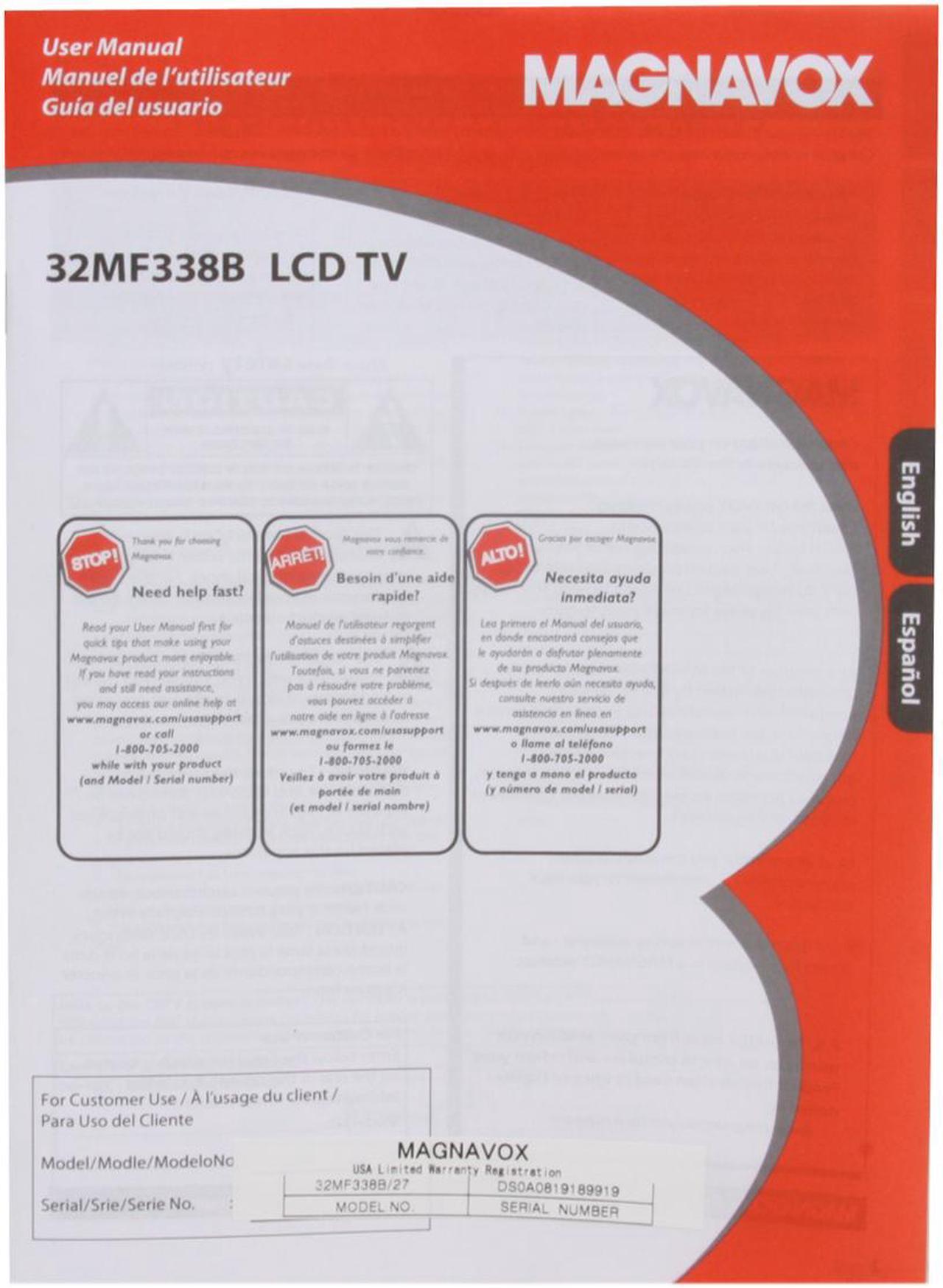 Alt view image 11 of 12 - MAGNAVOX 32" 720p LCD HDTV w/HDMI - 32MF338B/27