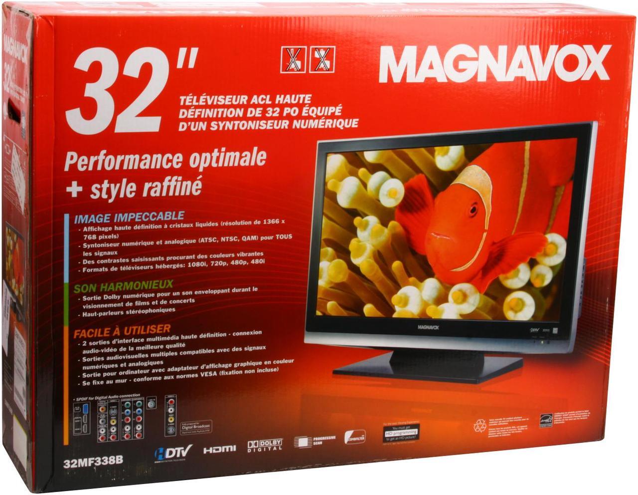 Alt view image 12 of 12 - MAGNAVOX 32" 720p LCD HDTV w/HDMI - 32MF338B/27