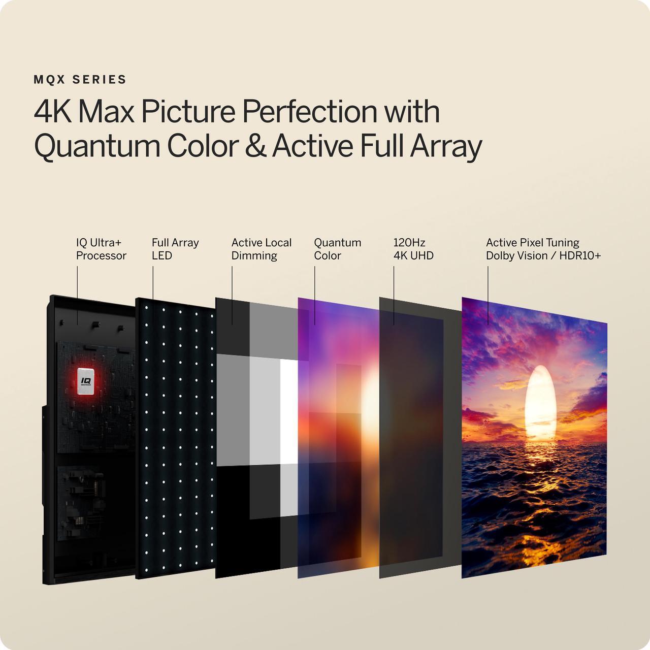 Alt view image 5 of 20 - VIZIO 50-inch MQX-Series 4K 120Hz QLED HDR10+ Smart TV with Dolby Vision, Active Full Array, 240Hz @ 1080p PC Gaming, WiFi 6E, Apple AirPlay, Chromecast Built-in, M50QXM-K01 2023
